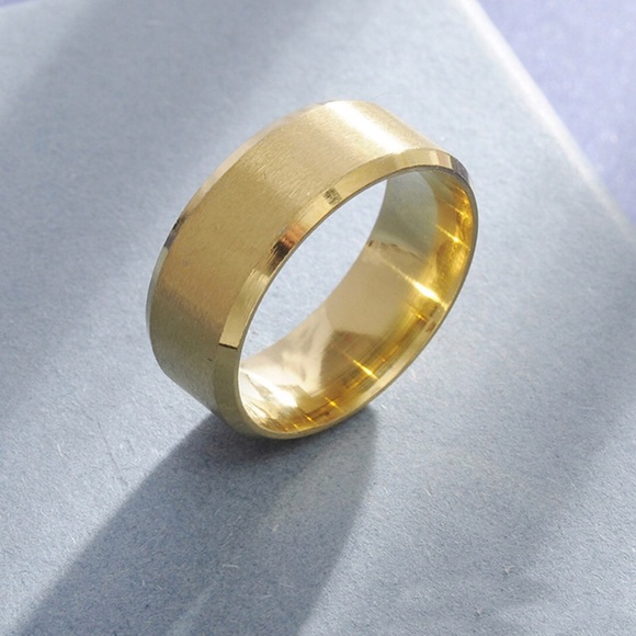 Stainless Steel PLAIN MATT FINISHED MEN BIKER RING - Picture 9 of 15